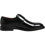 Dolce & Gabbana Black Leather Monk Strap Derby Formal Shoes MV7358-40