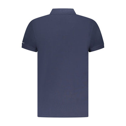Trussardi Blue Cotton Men Polo Shirt