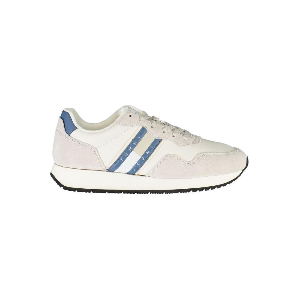 Tommy Hilfiger White Leather Men Sneaker