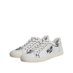 Dolce & Gabbana White London Calf Leather Men Sneakers Shoes