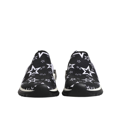 Dolce & Gabbana Black White Sorrento Low Top Sneakers Shoes