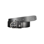 Tommy Hilfiger Black Leather Women Belt TO-26200-70 CM / 28 INCHES