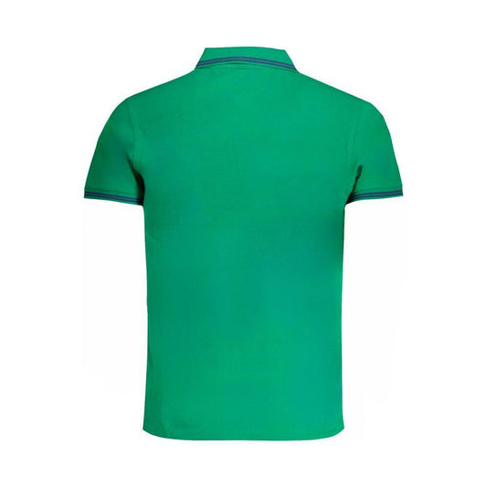Cavalli Class Green Cotton Polo Shirt CA-31313-M