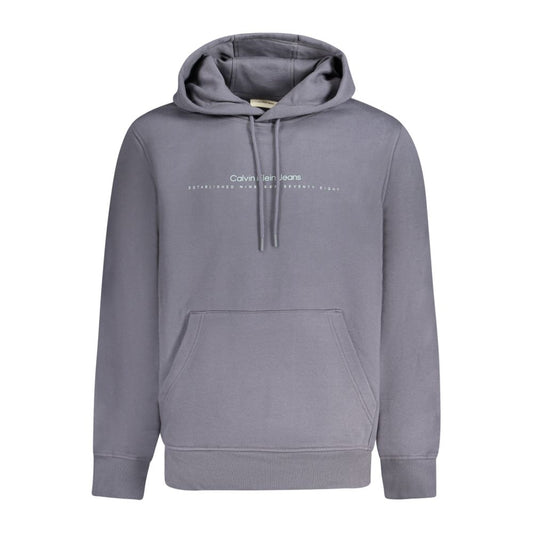 Calvin Klein Blue Cotton Men Sweater CA-33802-XL
