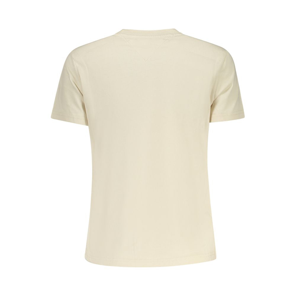 Tommy Hilfiger Beige Cotton T-Shirt