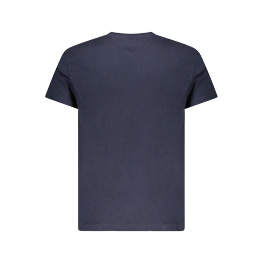 Tommy Hilfiger Blue Cotton Men T-Shirt TO-38463-S