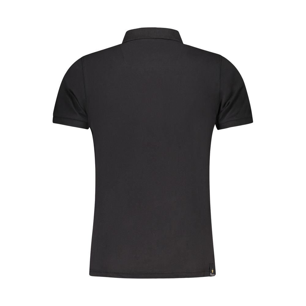 Accademia Militare Black Cotton Polo Shirt AC-36531-M