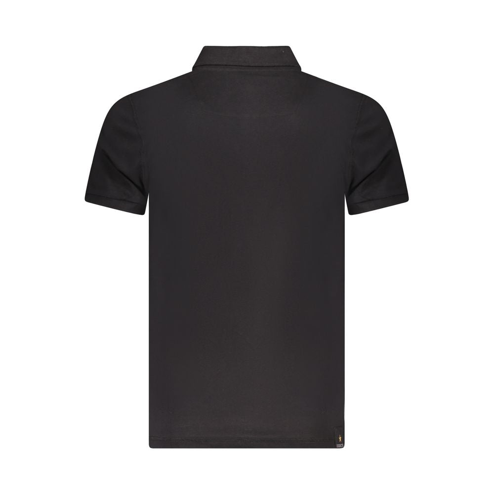 Accademia Militare Black Cotton Polo Shirt AC-36552-S