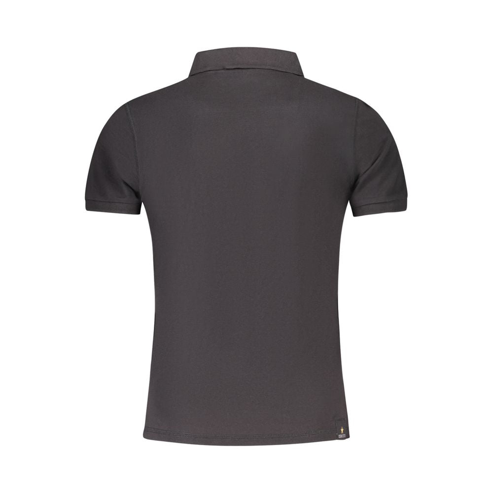 Accademia Militare Black Cotton Polo Shirt AC-36561-S