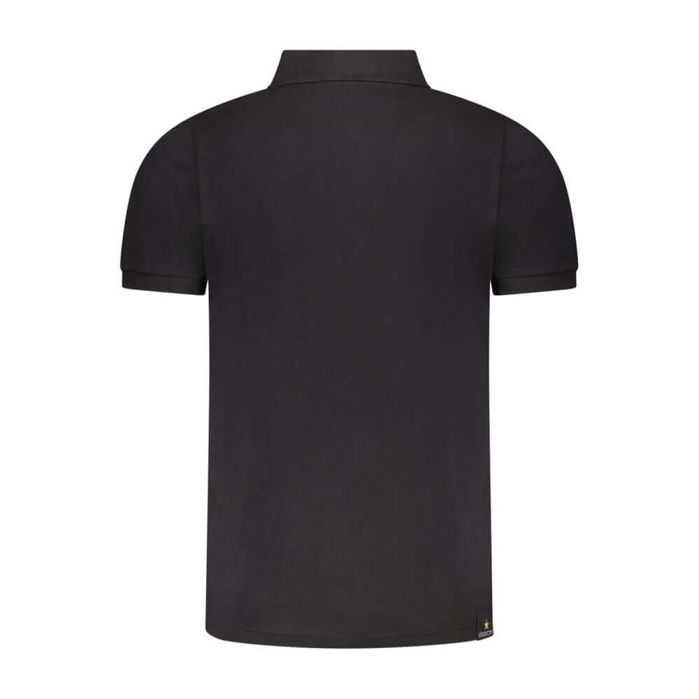 Accademia Militare Black Cotton Polo Shirt AC-36562-S