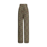 Saint Laurent Paisley patterned silk Pants SA-820232Y6K901355-IT40 | M