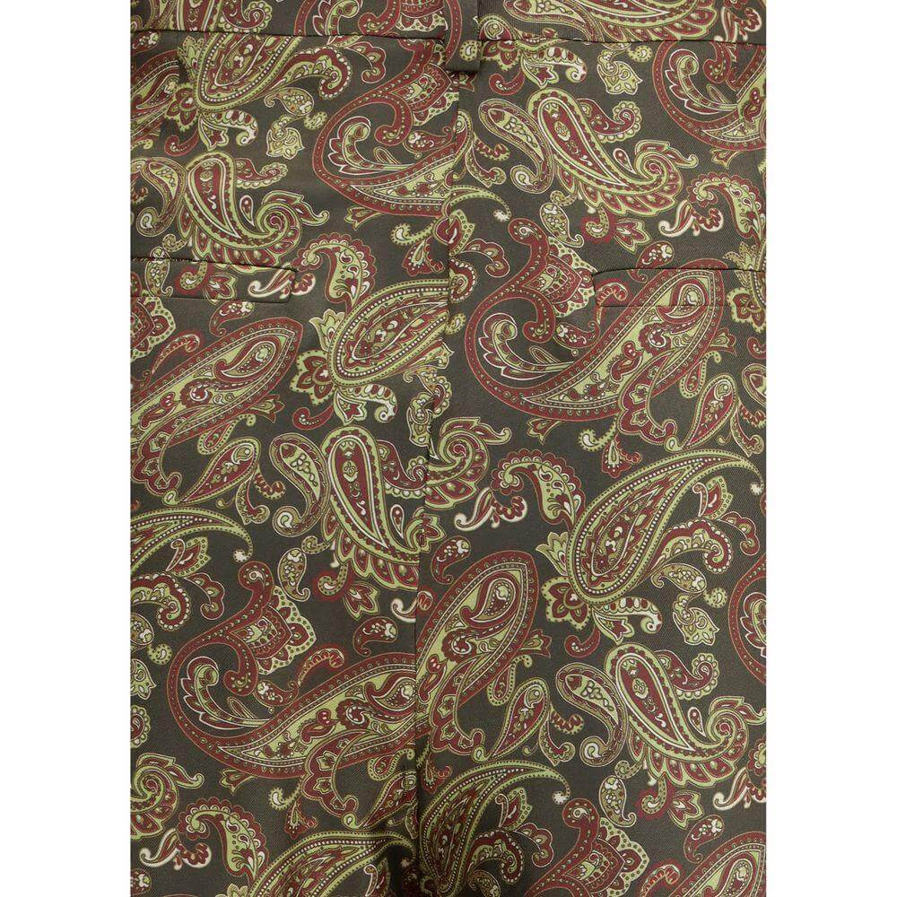Saint Laurent Paisley patterned silk Pants SA-820232Y6K901355-IT40 | M