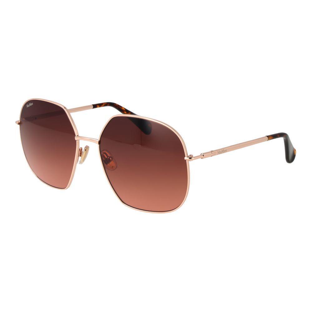 Max Mara Rose Gold Metal Sunglasses