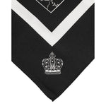 Dolce & Gabbana Black White Printed Square Foulard Scarf MS7235
