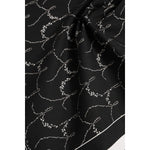 Dolce & Gabbana Black White Printed Square Foulard Scarf MS7235