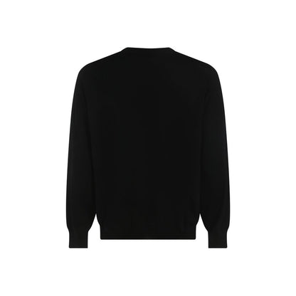 Brunello Cucinelli Black Fleece Wool Sweatshirt