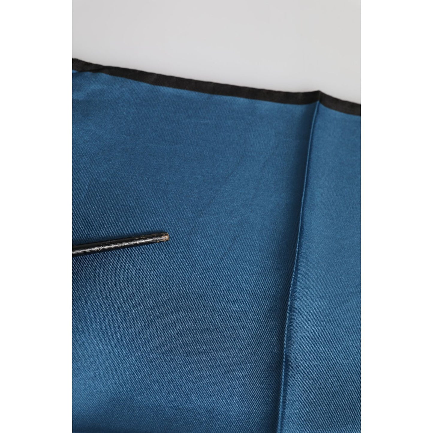 Dolce & Gabbana Blue DG Crown Silk Square Men Foulard Scarf