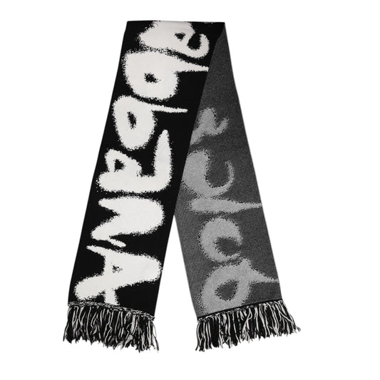 Dolce & Gabbana Black Logo Neck Warmer Wrap Men Shawl Scarf MS7450