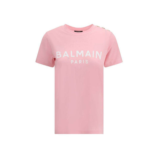 Balmain Logoed T-Shirt BA-BF1EF005BB02OHV-L