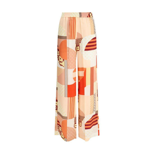 Fendi Patchwork print silk crepe Pants FE-FR6494AUQMF1SAW-IT40 | M