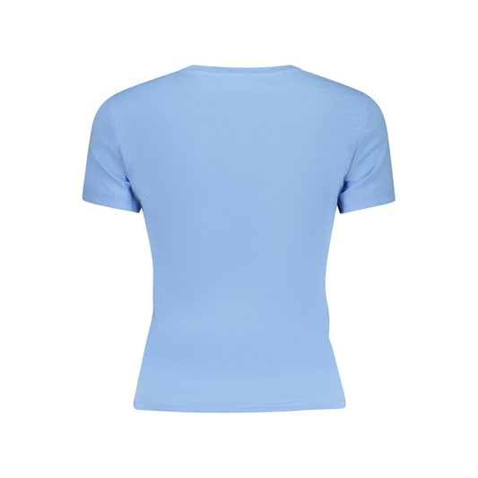 Tommy Hilfiger Blue Cotton Tops & T-Shirt TO-38440-S