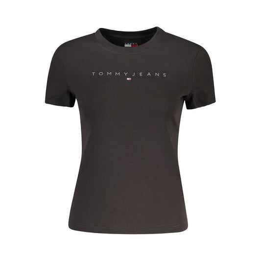 Tommy Hilfiger Black Cotton Tops & T-Shirt TO-38441-XS