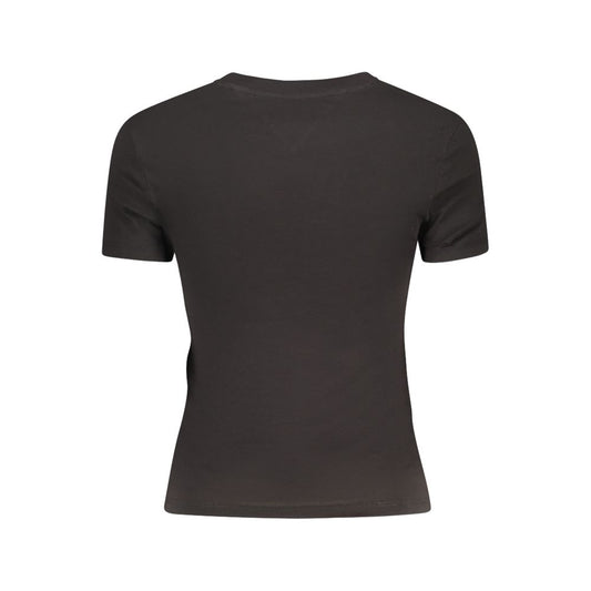 Tommy Hilfiger Black Cotton Tops & T-Shirt TO-38441-XS