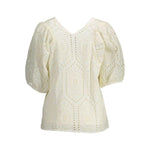 Gant White Cotton Women T-Shirt