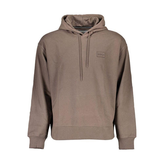 Calvin Klein Brown Cotton Men Sweater CA-15706-XL