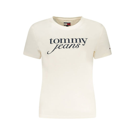 Tommy Hilfiger Beige Cotton Tops & T-Shirt TO-38450-XS