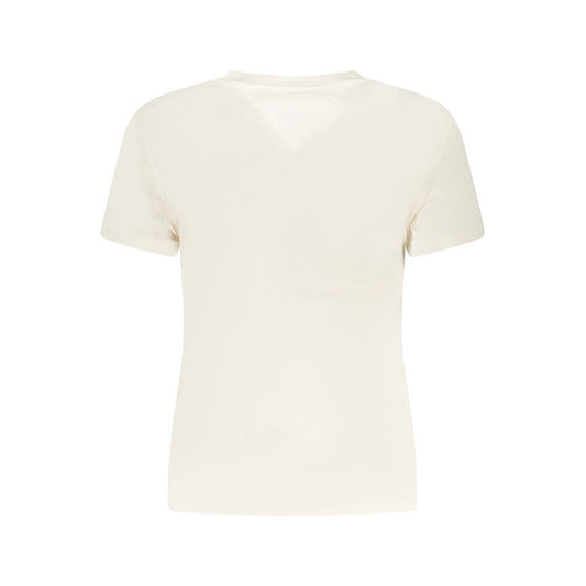 Tommy Hilfiger Beige Cotton Tops & T-Shirt TO-38450-XS