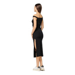 Hinnominate Black Cotton Dress HI-15611-S