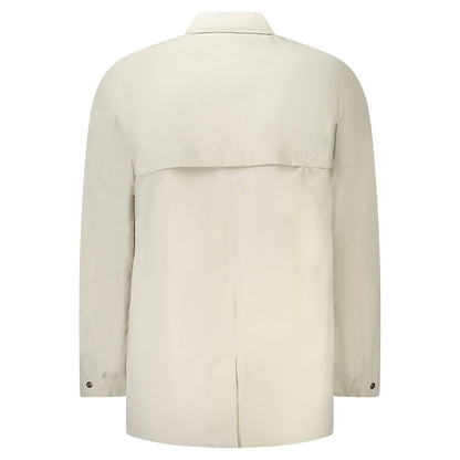 K-WAY Beige Polyamide Men Jacket