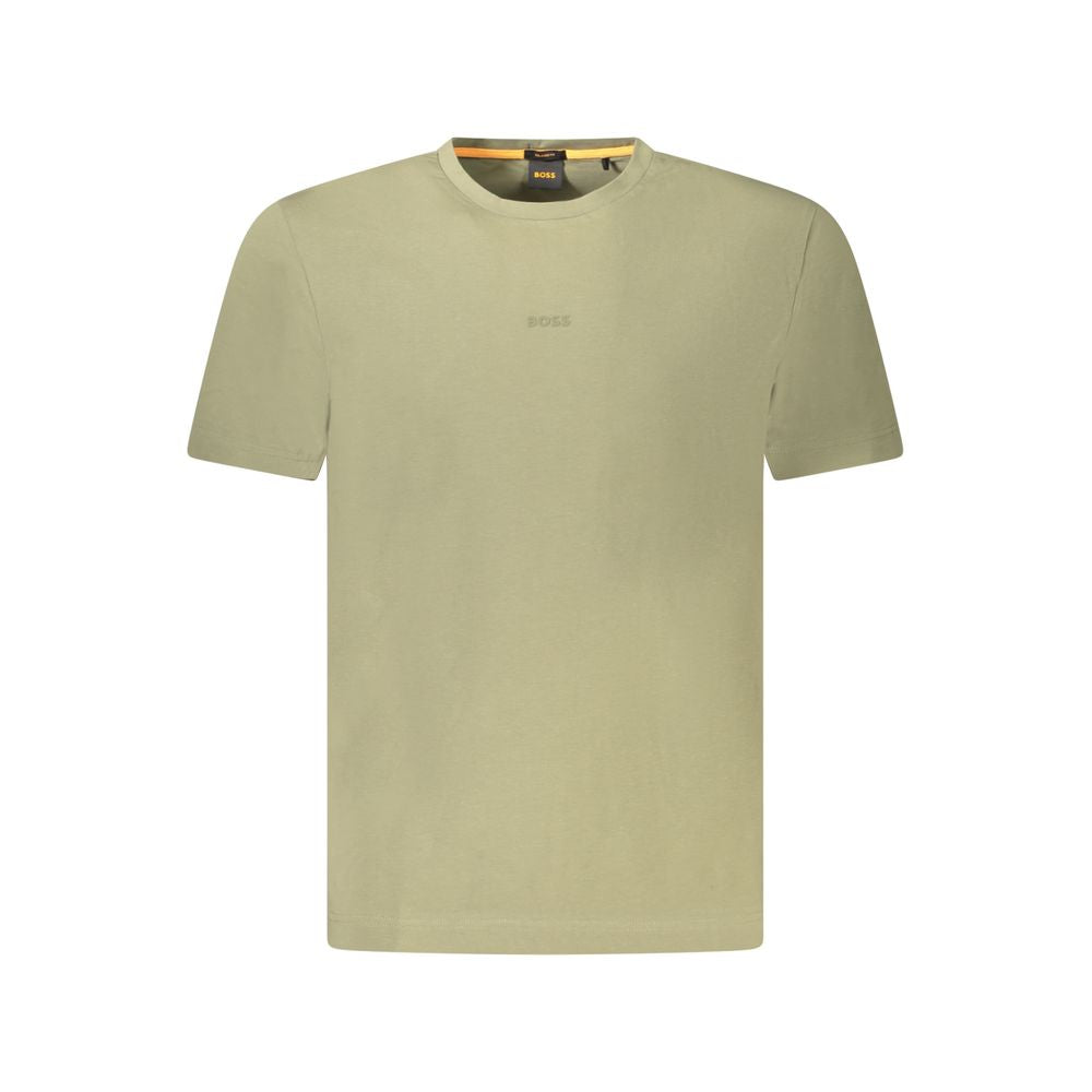 Hugo Boss Green Cotton Men TShirt BO-38817-XL