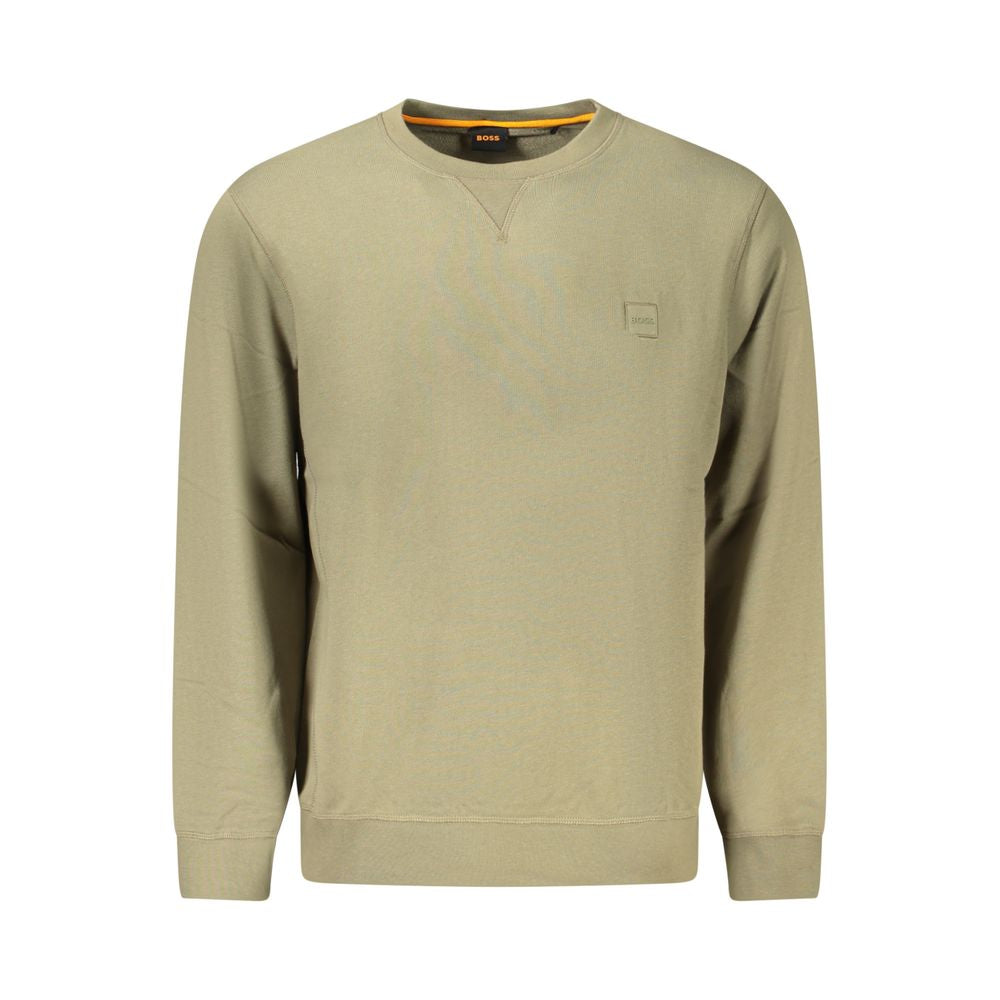 Hugo Boss Green Cotton Men Sweater BO-38818-S