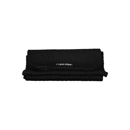 Calvin Klein Black Alpaca Wool Scarf CA-19062