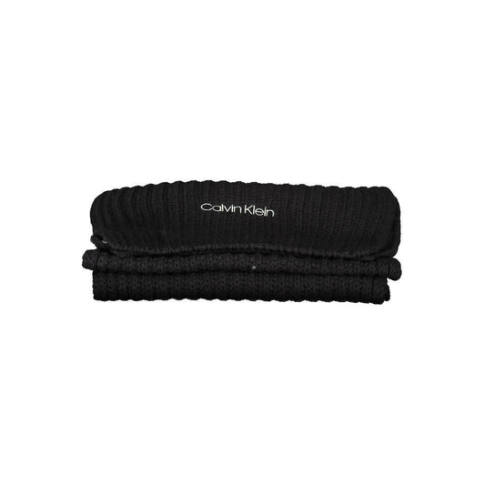 Calvin Klein Black Cotton Scarf CA-19074