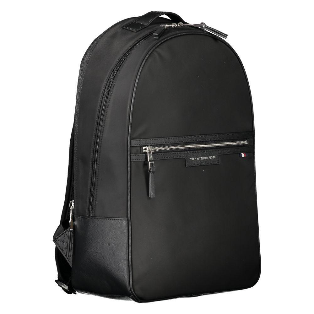 Tommy Hilfiger Black Polyester Backpack