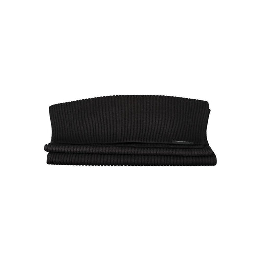 Calvin Klein Black Cotton Scarf CA-27479