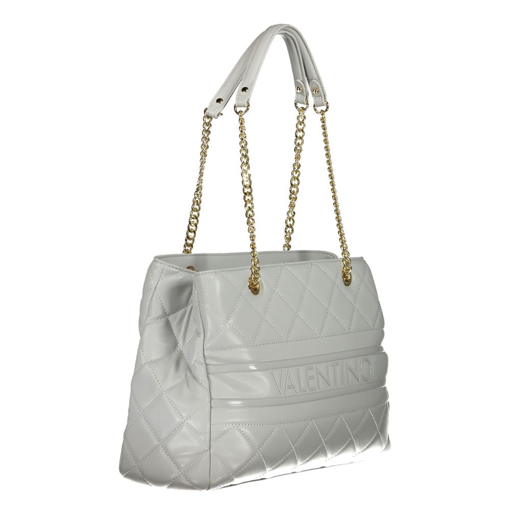 Front view with bag zipped and handles upright.