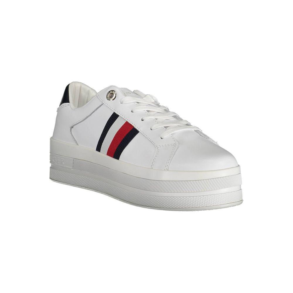 Tommy Hilfiger White Polyester Sneaker