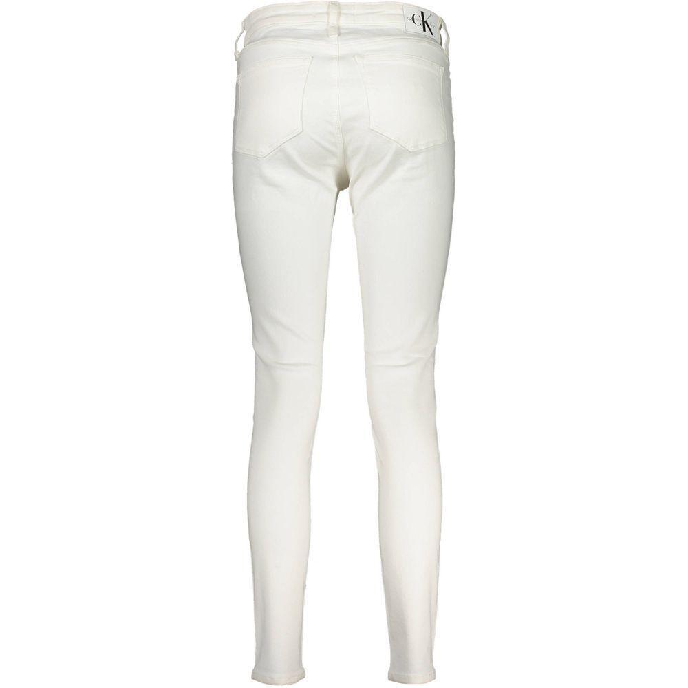 Calvin Klein White Cotton Jeans & Pant CA-21374-W25