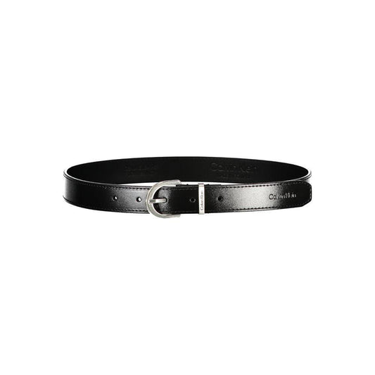 Calvin Klein Black Leather Belt CA-26066-70 CM / 28 INCHES