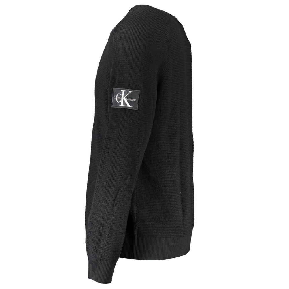 Calvin Klein Black Wool Mens Sweater