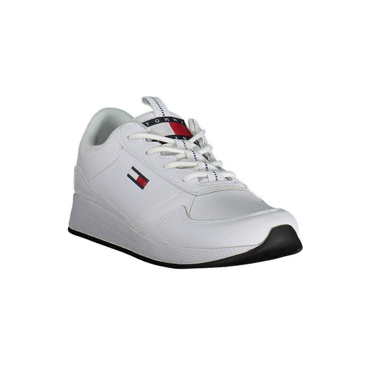 Tommy Hilfiger White Polyester Sneaker TO-26355-EU46