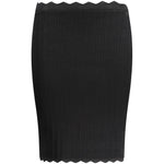 Guess Jeans Black Viscose Skirt GU-33289-XS