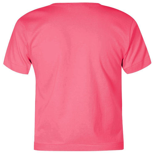 Comme Des Fuckdown Pink Cotton Tops & T-Shirt CO-15666-XS