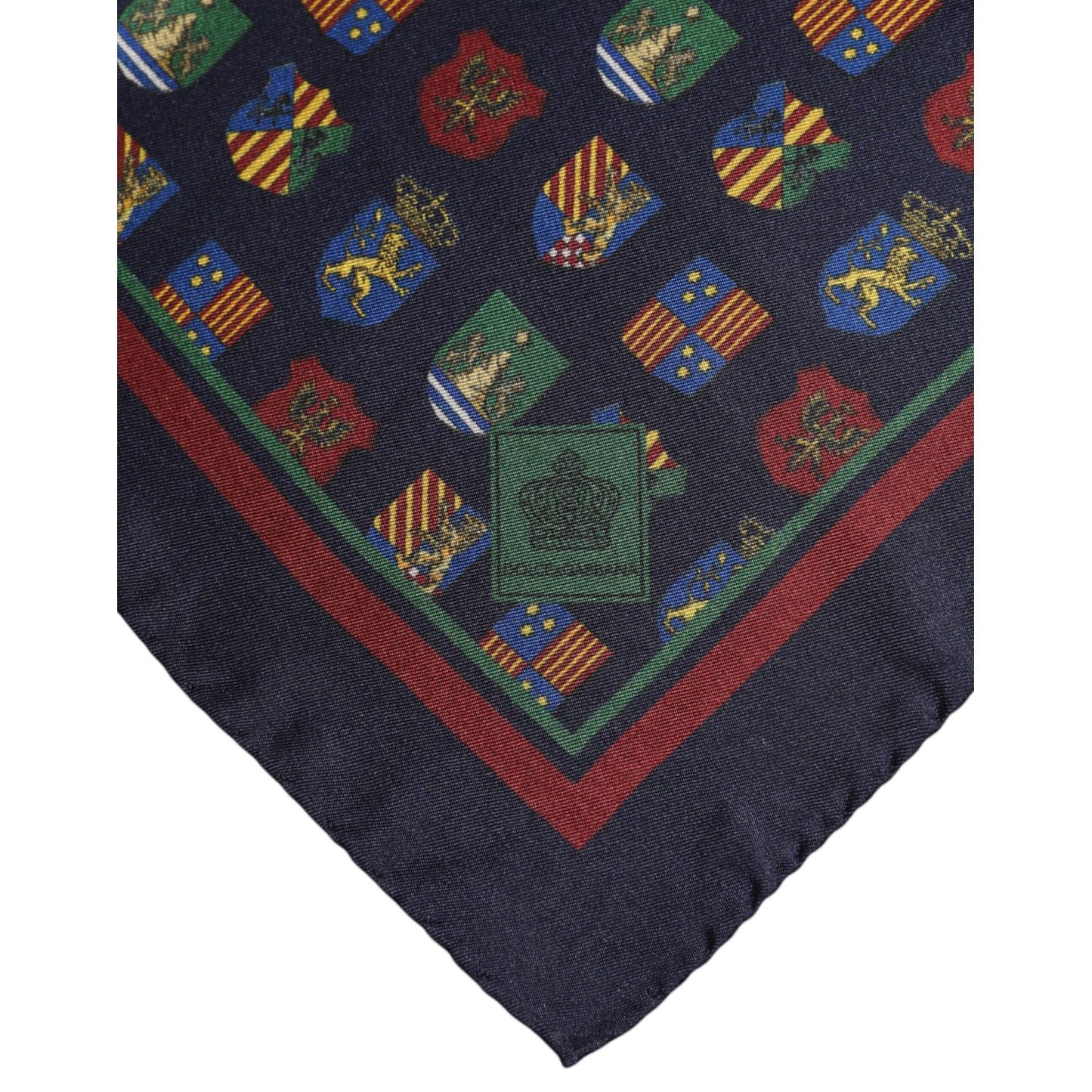 Dolce & Gabbana Multicolor Medals Square Foulard Scarf
