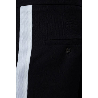 Balmain Black Cotton Men Trousers