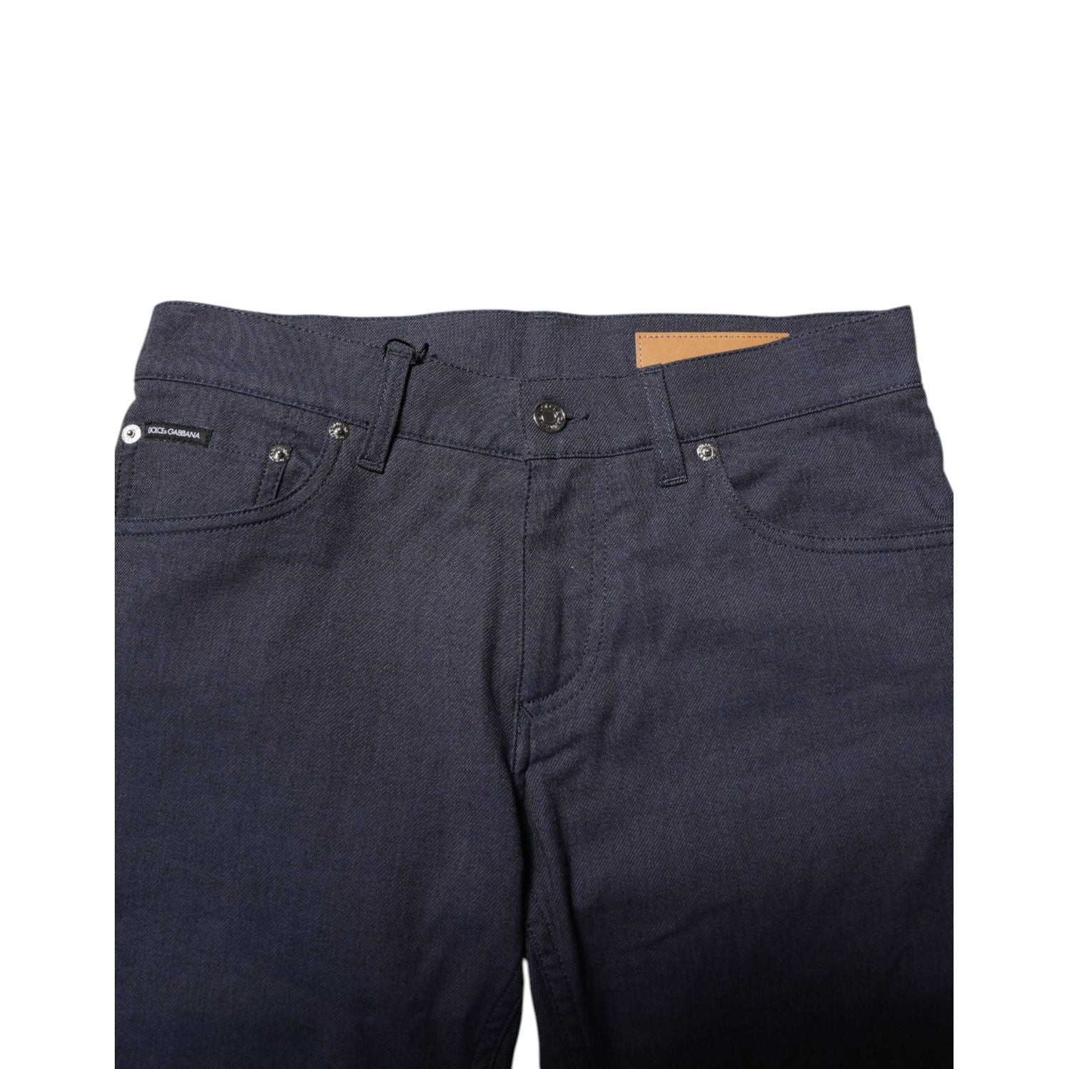 Dolce & Gabbana Dark Blue Cotton Skinny Denim Jeans